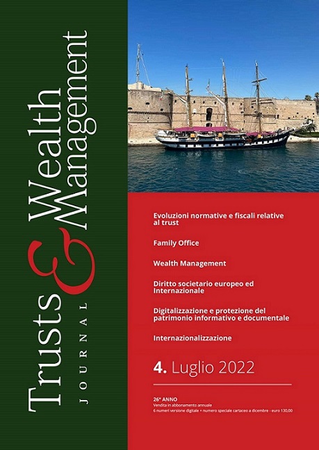 E’ stato pubblicato il n. 4 Luglio 2022