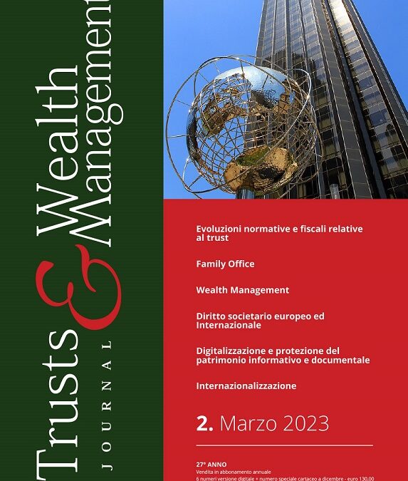 E’ stato Pubblicato il n. 2 Marzo 2023