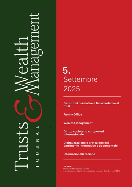 E’ stato pubblicato il n.5 Settembre 2025